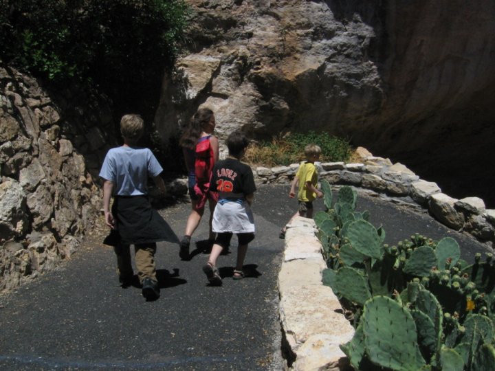 Carlsbad Caverns, New Mexico Hiking into the Cave